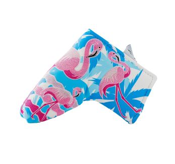 PINS &amp; ACES FLAMINGO FLOCK BLADE PUTTER COVER