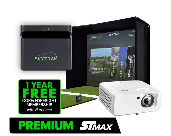 SKYTRAK ST MAX Golf Simulator | Premium Studio Package