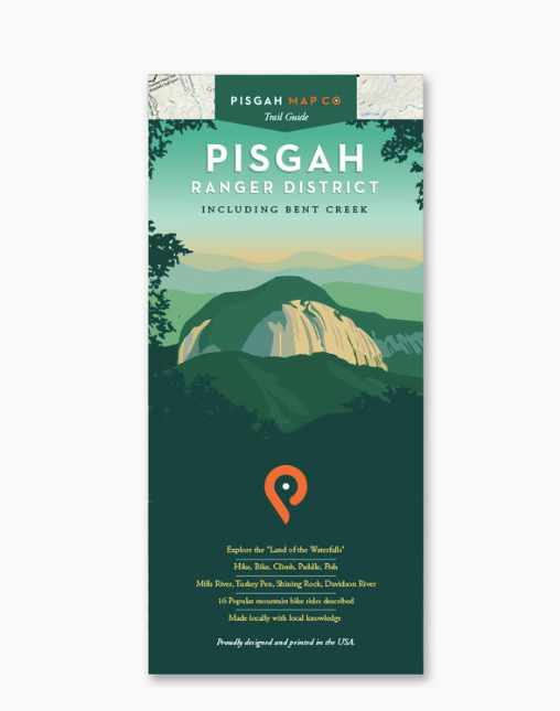 WNC Trail Guide Blue Wall Map