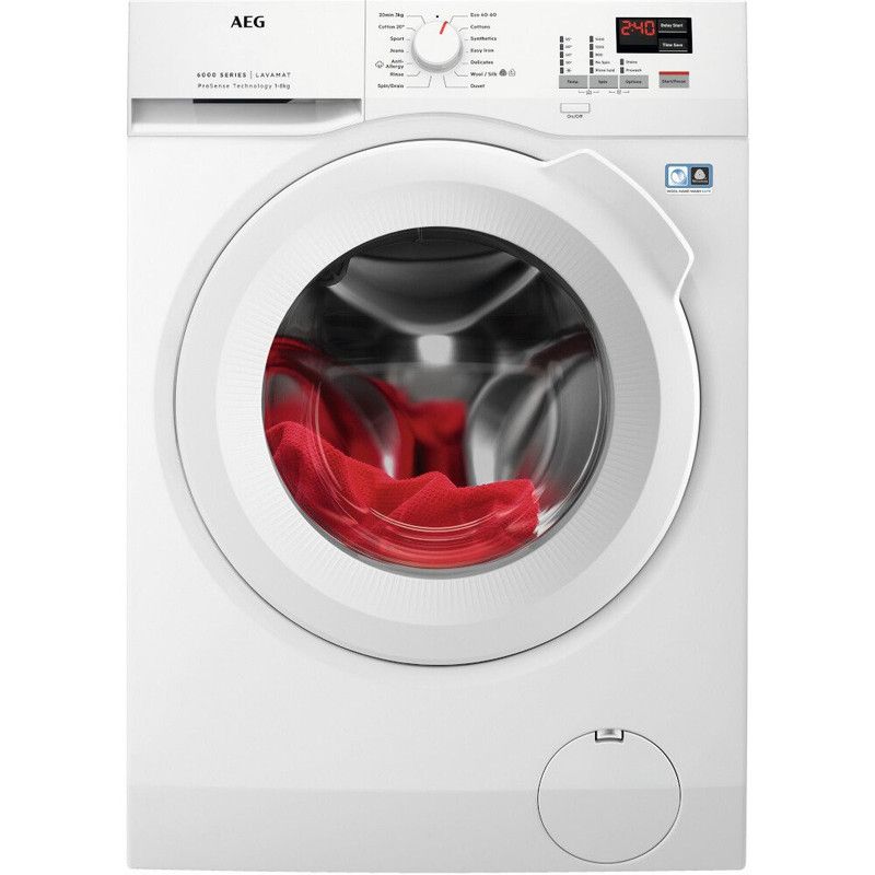 AEG L6FBK841B 6000 Series ProSense® 8kg 1400rpm washing machine