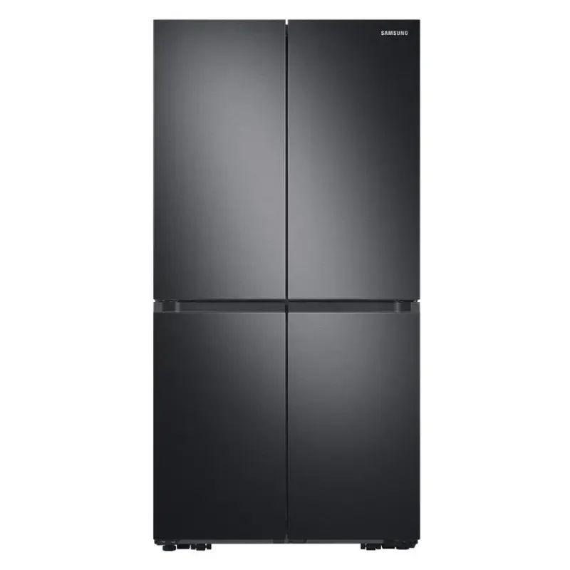 Samsung Beverage Center RF65A967EB1 Four-Door Fridge Freezer With Internal Plumbed Ice & Water - Black Steel