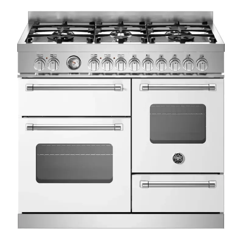 Bertazzoni MAS106L3EBIC Masters 100cm 6-burner Dual Fuel Range Cooker - Blanco