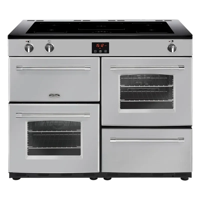 Belling Farmhouse FH110EISIL 110cm Electric Induction Range Cooker - Silver