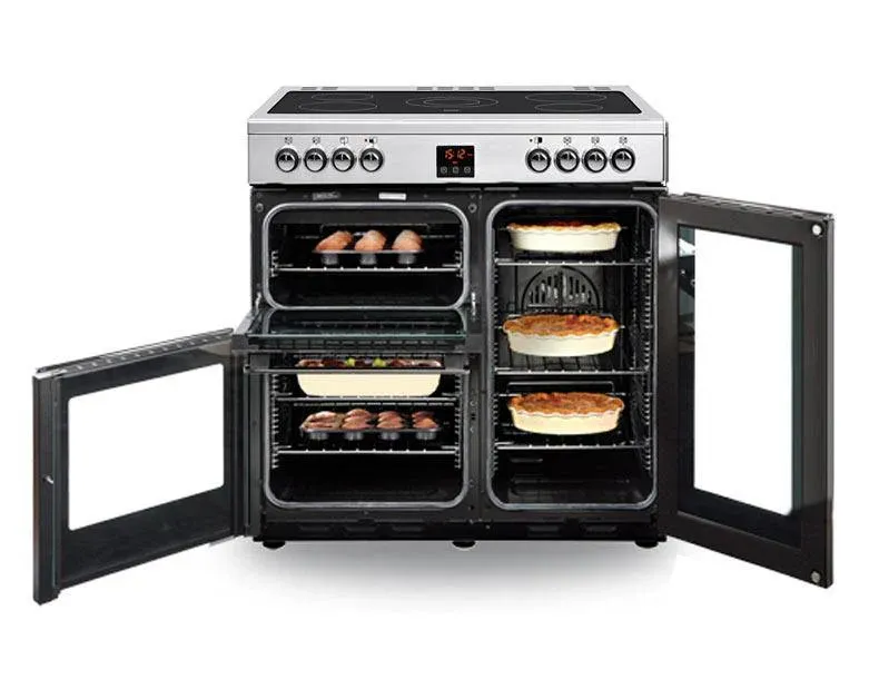 Belling Cookcentre 90EPROFSTA Professional 90cm Electric Ceramic Range Cooker - Stainless Steel