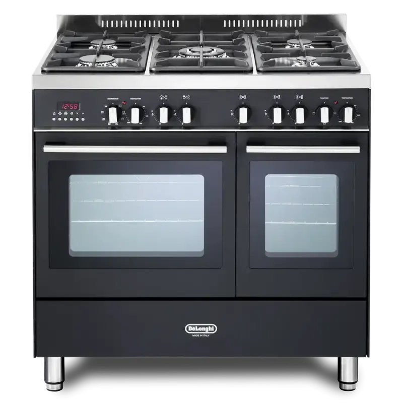 De'Longhi DTR906DFAN 90cm Professional Twin Cavity Dual Fuel Range Cooker in Anthracite