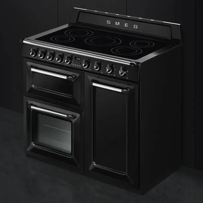 Smeg TR103iBL 100cm Victoria Range Cooker - Black