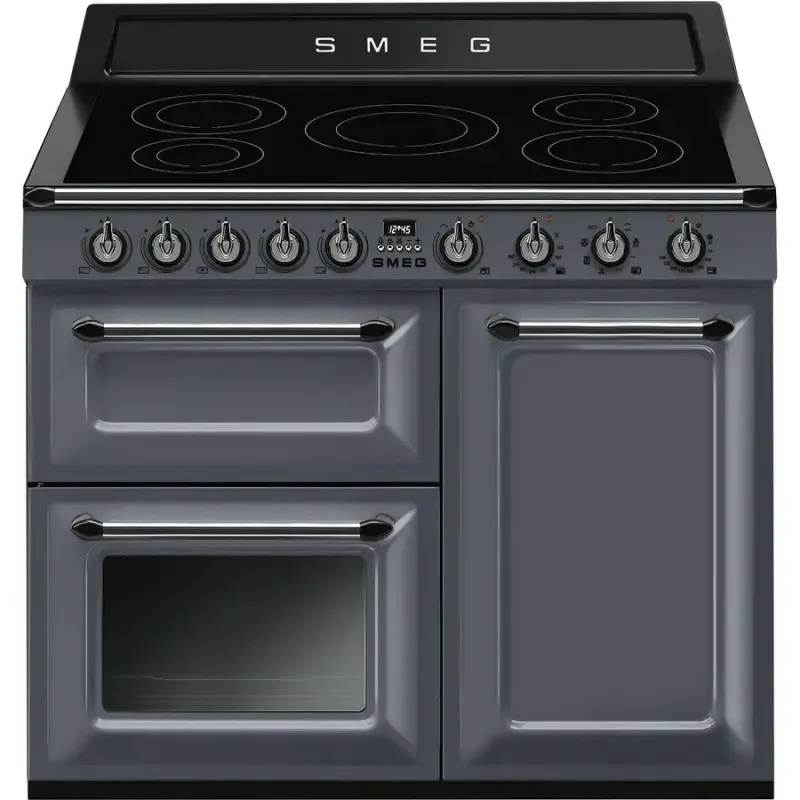 Smeg TR103iGR 100cm Victoria Induction Range Cooker - Slate Grey