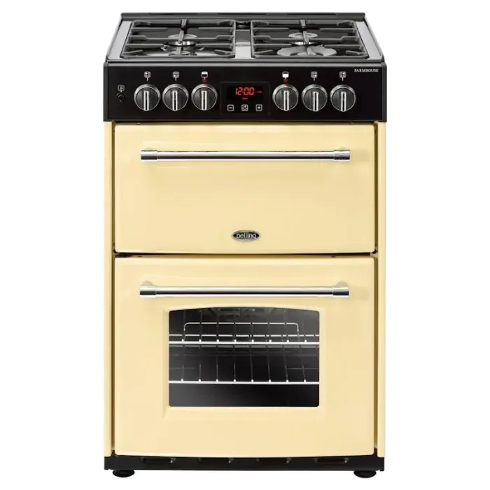 Belling Farmhouse FH60DFTCR 60cm Dual Fuel Cooker in Cream