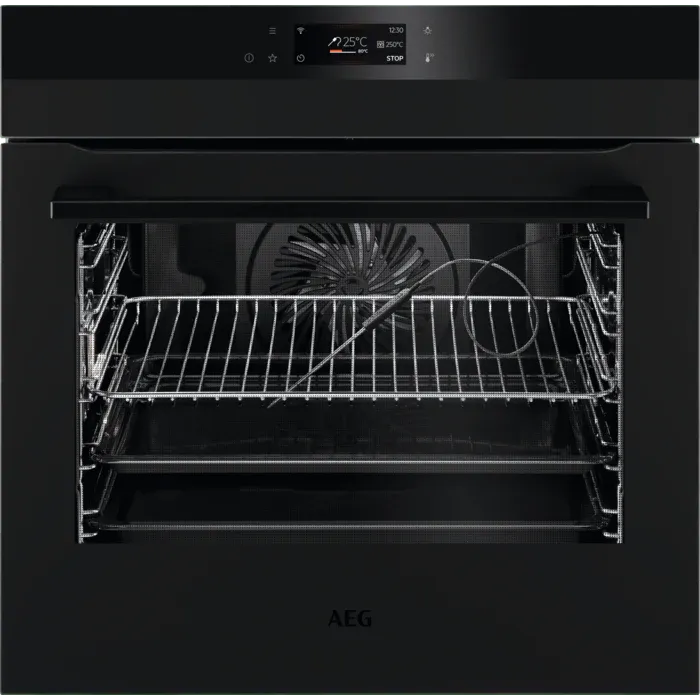 AEG 8000 BPK748380T AssistedCooking Pyrolytic single oven - Matt Black