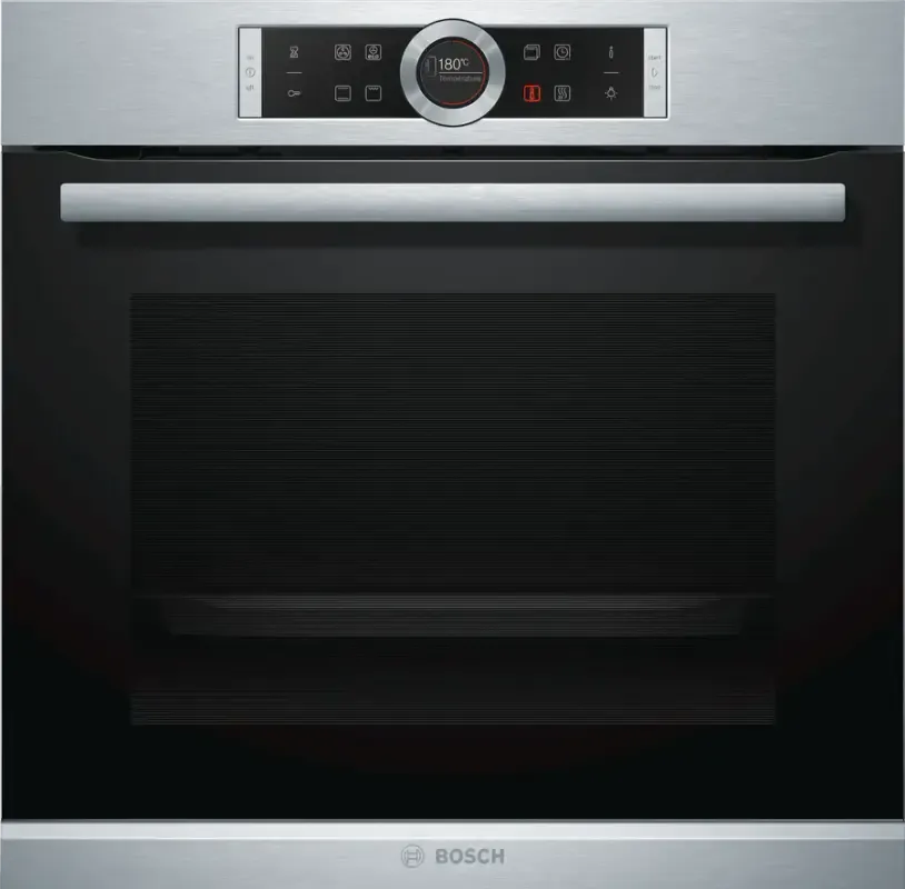 Bosch HBG634BS1B Series 8 Built-in 4D Hotair Single Oven