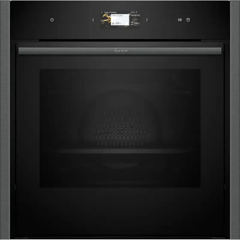 Neff N90 B64VS71G0B Hide&Slide® Built-in Oven With Vario Steam - Graphite Grey