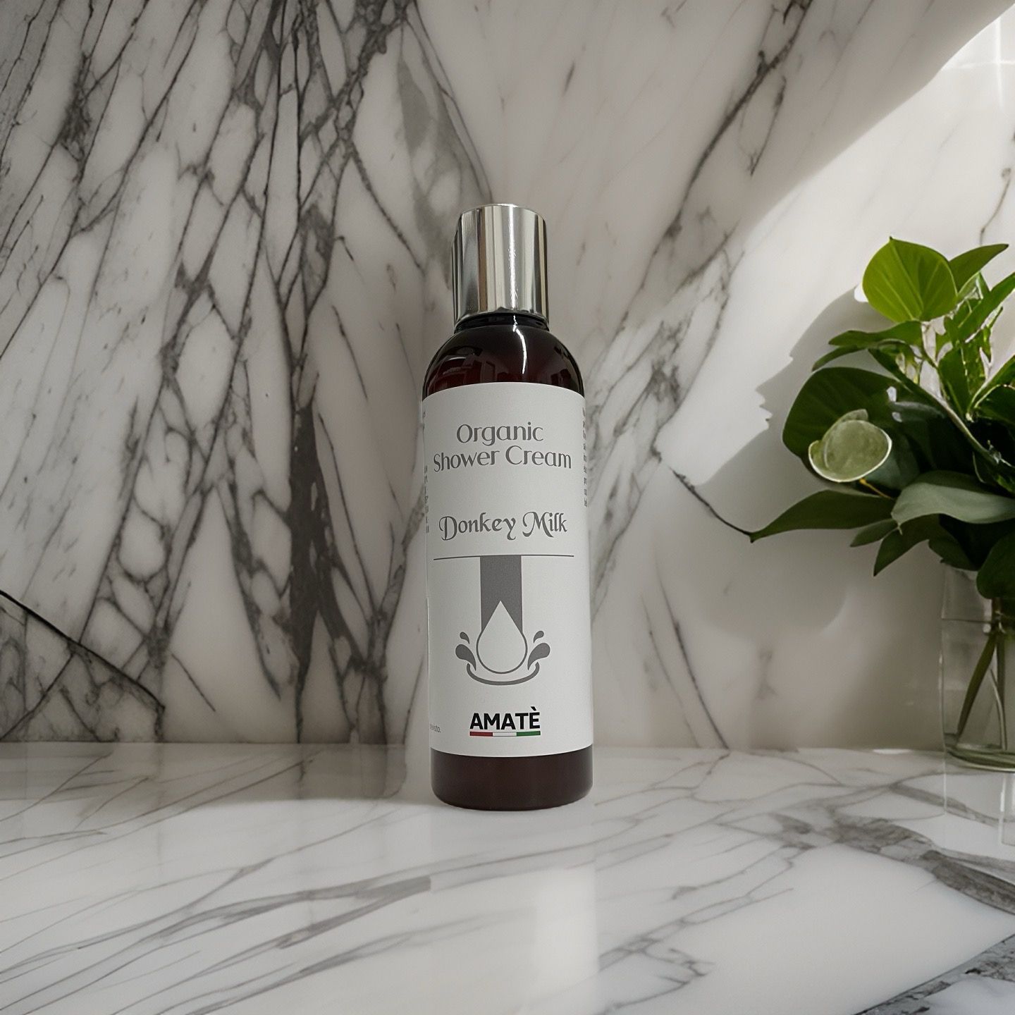 Organic Shower Cream Donkey Milk - Bagno Crema al Latte d’Asina Bio 