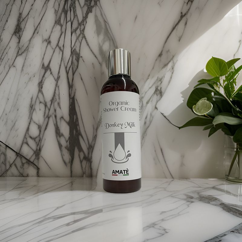 Organic Shower Cream Donkey Milk - Bagno Crema al Latte d’Asina Bio 