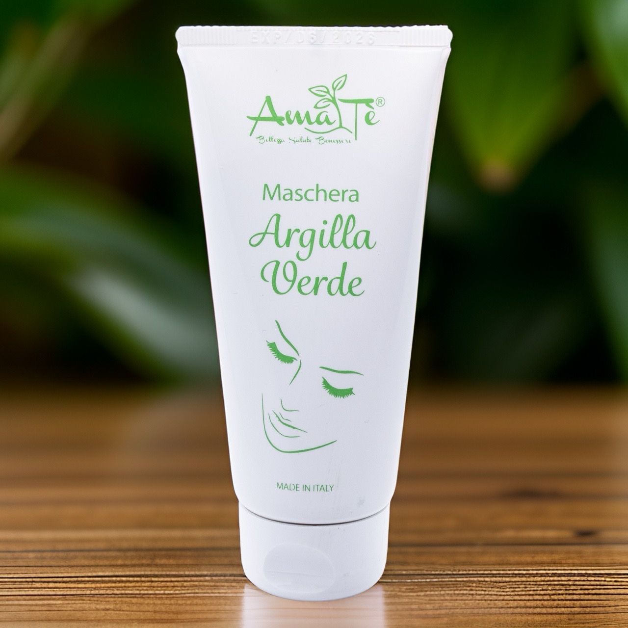 Maschera Viso all'Argilla verde e Radice di Bardana