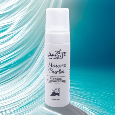 ​Mousse da barba all'Aloe Vera Bio e Olio di Mandorle 150 ml