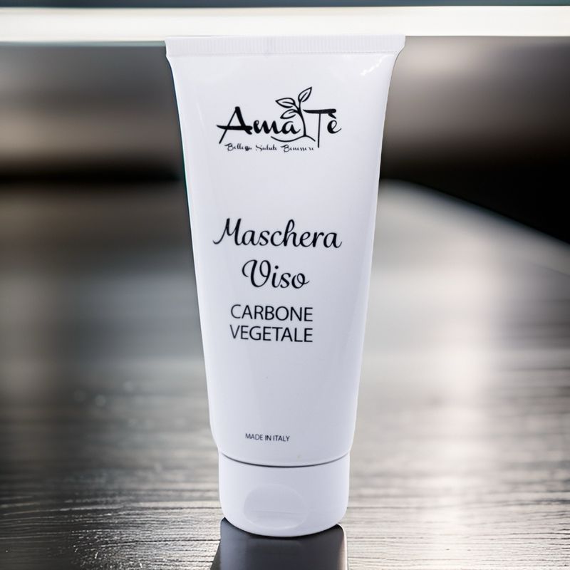 Maschera Viso al Carbone Vegetale e Tea Tree Oil