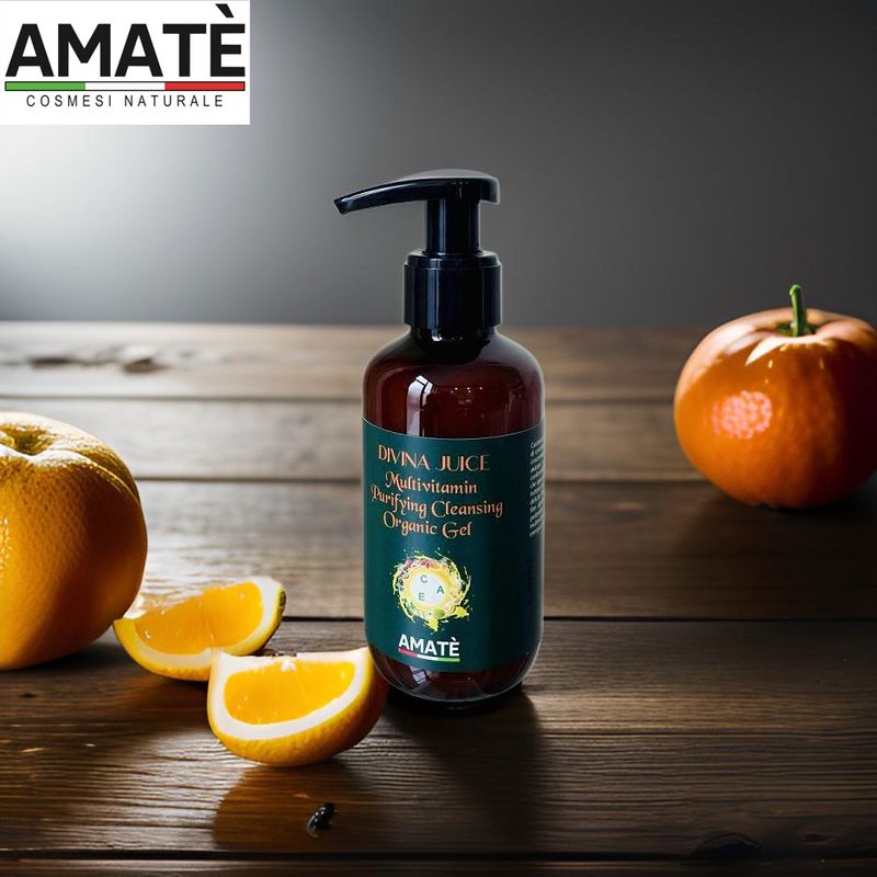 Multivitamin Purifying Cleansing Organic Gel - Divina Juice- Gel Detergente Purificante e Multivitaminico Bio