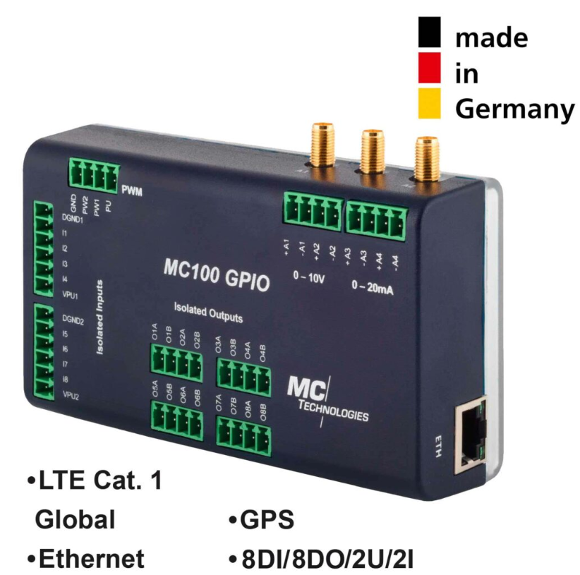 MC100 Terminal Global GPIO GPS, 2x/2x, Quectel module EG21-G