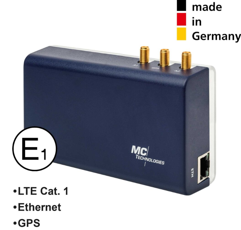 MC100 Terminal GPS E1 LTE CAT1/1ETH E1 approval