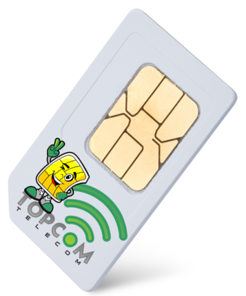 Topcom Telecom mobiele telefoonsimkaart Topcom Telecom mobiele telefoonsimkaart