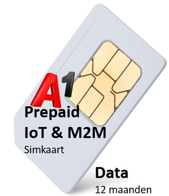 Data - Prepaid IoT & M2M - 4G, 5G, LTE-M & NB-IoT - 12 maanden