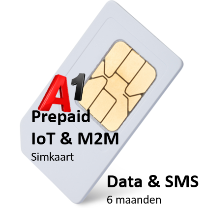 Prepaid - 5MB + 10sms data bundel - ​ 6 maanden - M2M & IoT SIM-kaarten