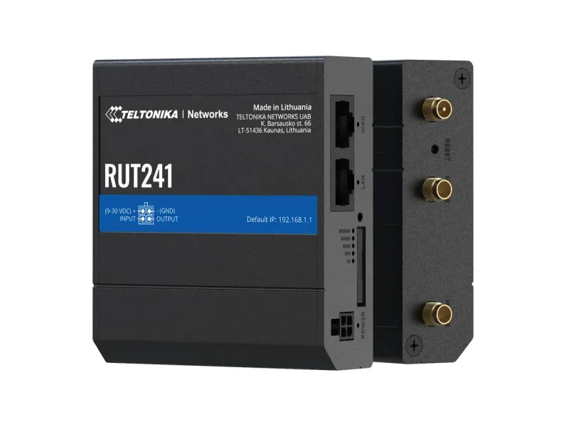 TELTONIKA RUT241 LTE/4G/3G/2G WiFi industriële router MEIG versie TELTONIKA RUT241 LTE/4G/3G/2G WiFi industriële router MEIG versie