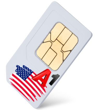 1MB USA + Europa - A1 - 4G/5G/LTE-M/NB-IoT - Excl. Simkaart!