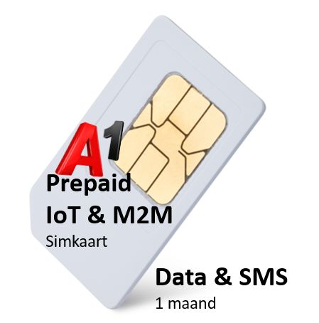 Prepaid - 20MB + 10sms data bundel - 1 maand - M2M & IoT SIM-kaarten Prepaid - 20MB + 10sms data bundel - 1 maand - M2M & IoT SIM-kaarten