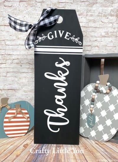 Porch Sign Give Thanks