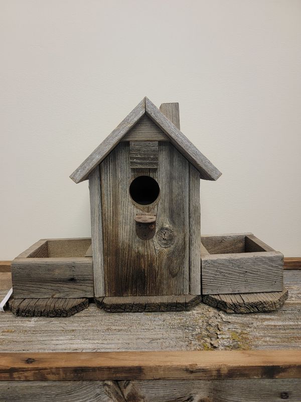 Bird House Double side yard barn wood