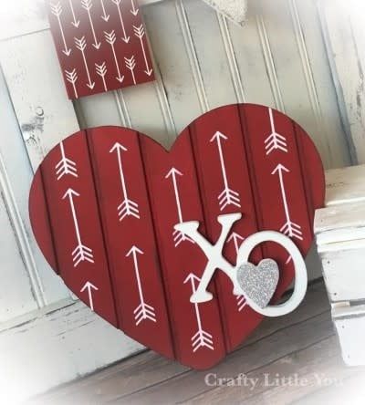 Grooved Heart With XO