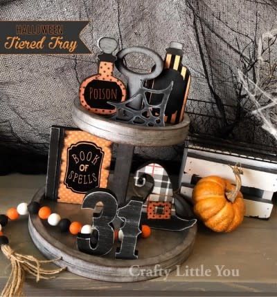 Tiered Tray Witches Potions