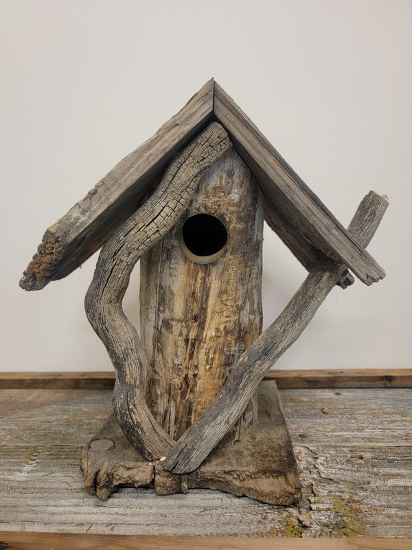 Bird House Natural log