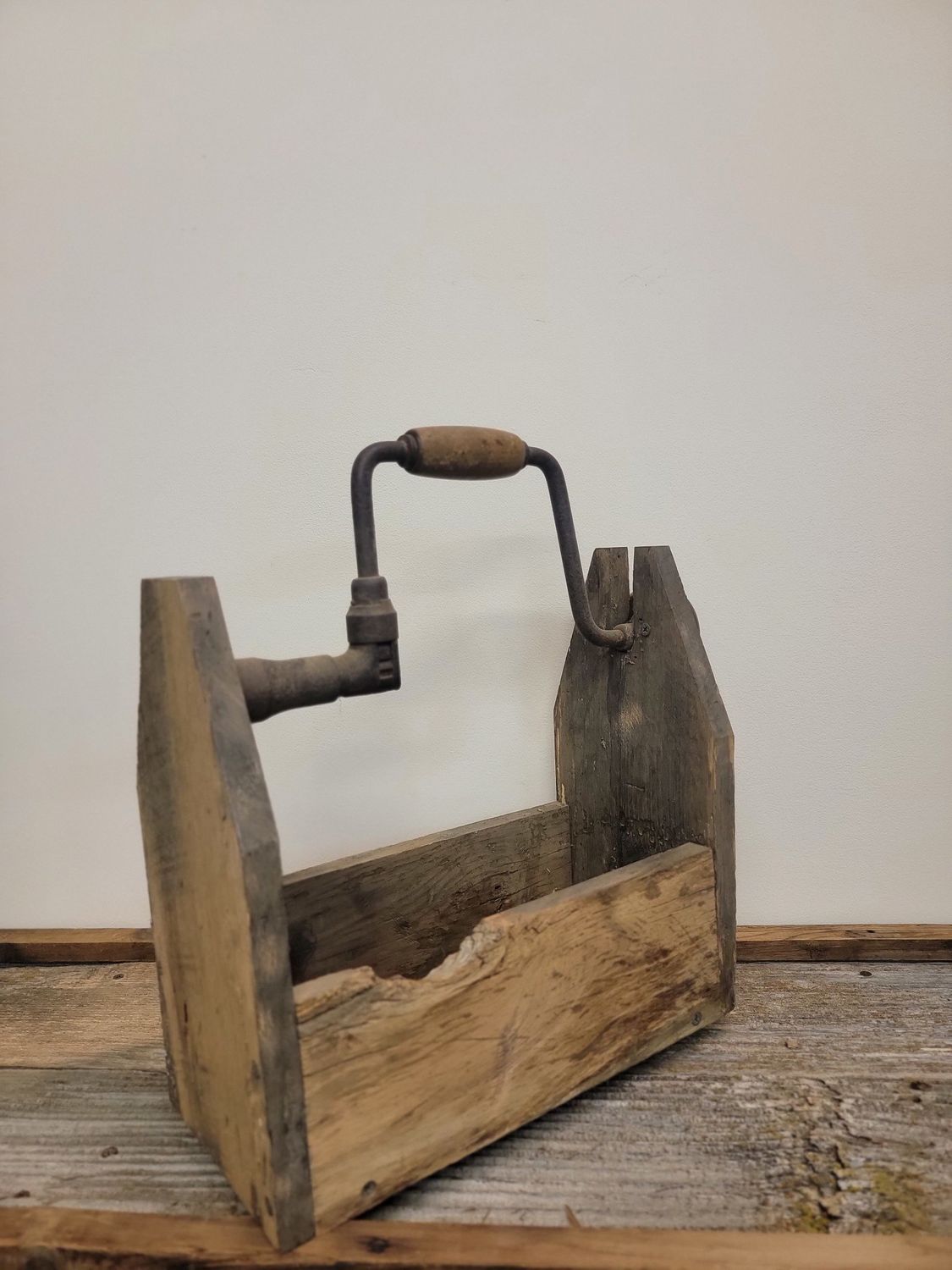 Tool box with drill handle