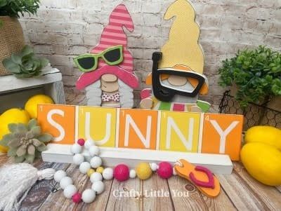 Word Tile Sunny