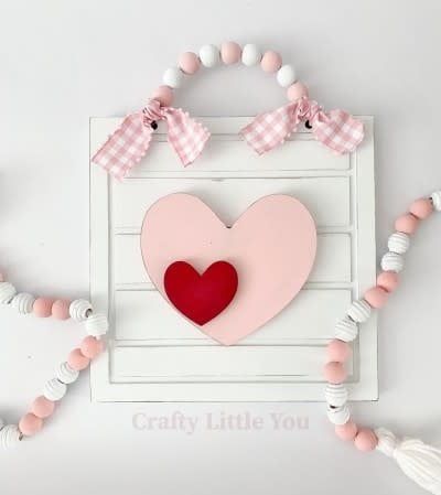 Heart Framed Shiplap Board