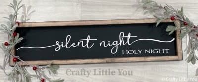 Silent Night Sign