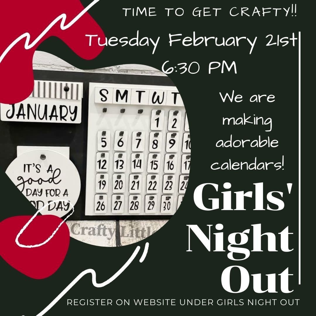 Girls Night Out Calendar Creation