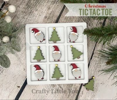 Gnome and Tree Tic-Tac-Toe Pieces
