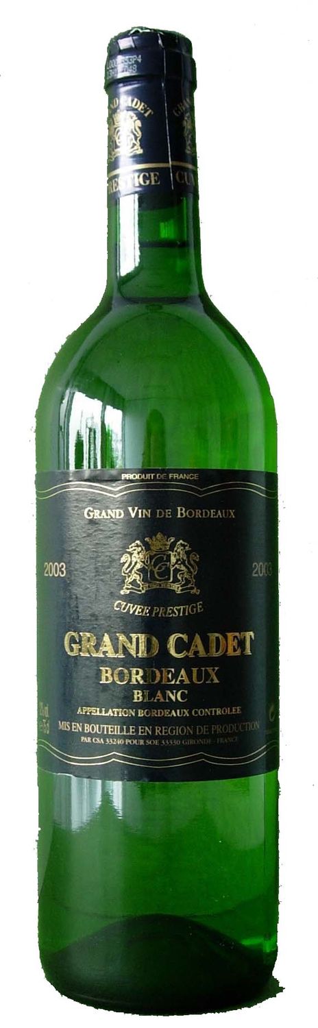 1/2 Grand Cadet Bx Blanc Sauvignon - 2010