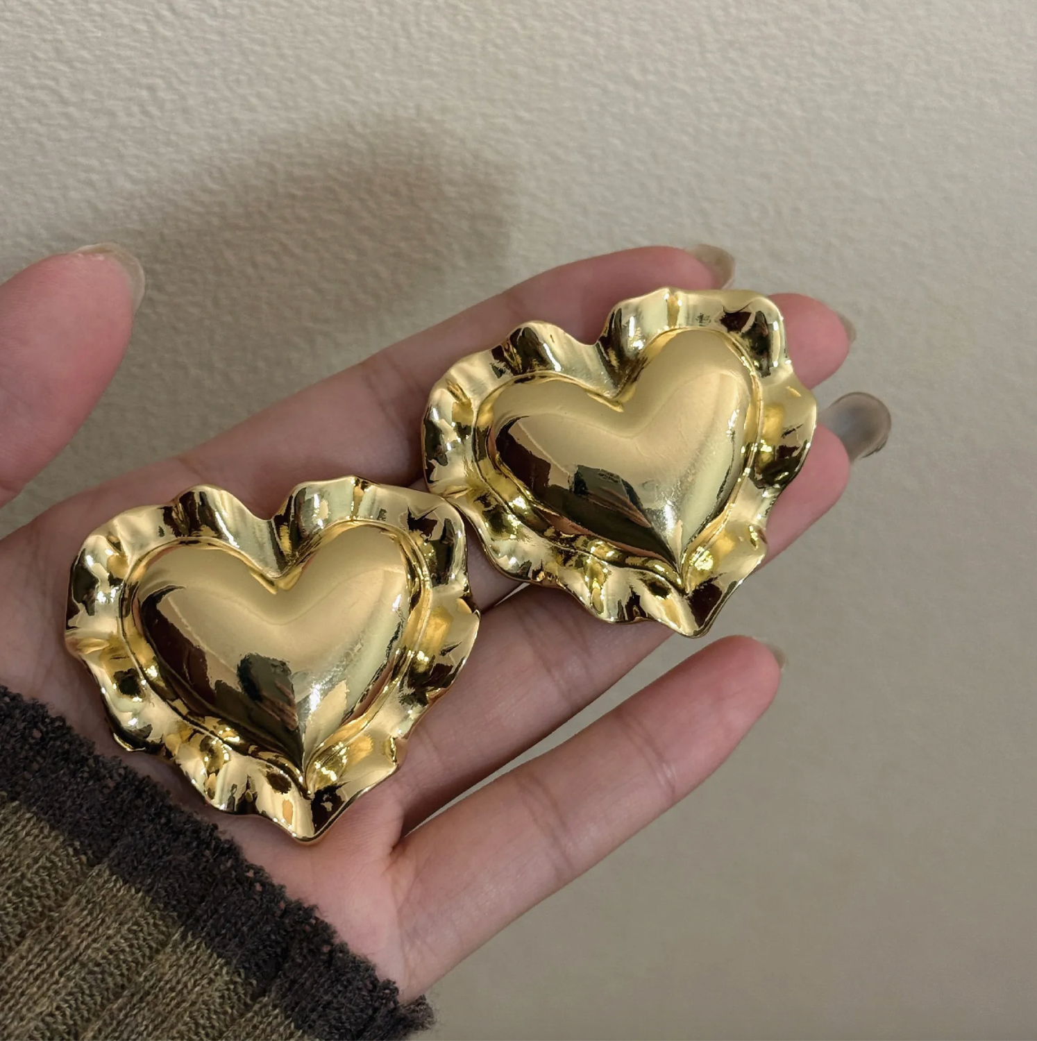 Cupid Heart Stud Earrings