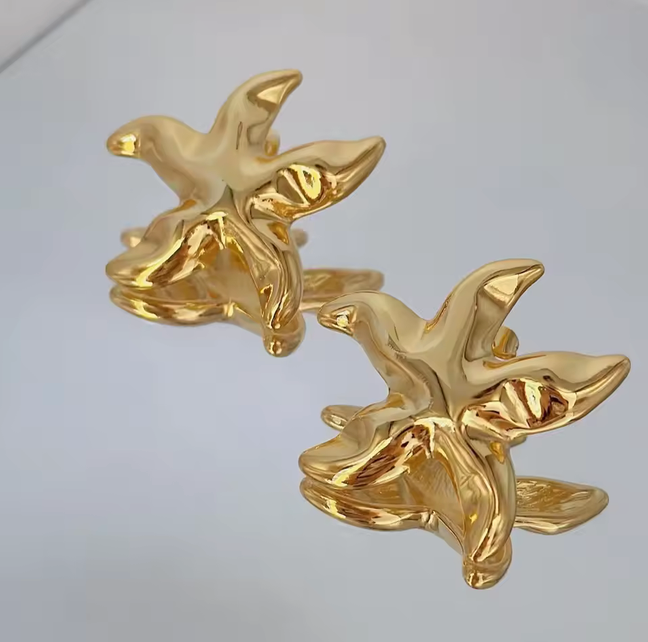 Vintage Starfish Stud Earrings
