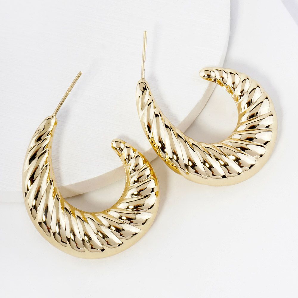 Croissant Hoop Earrings