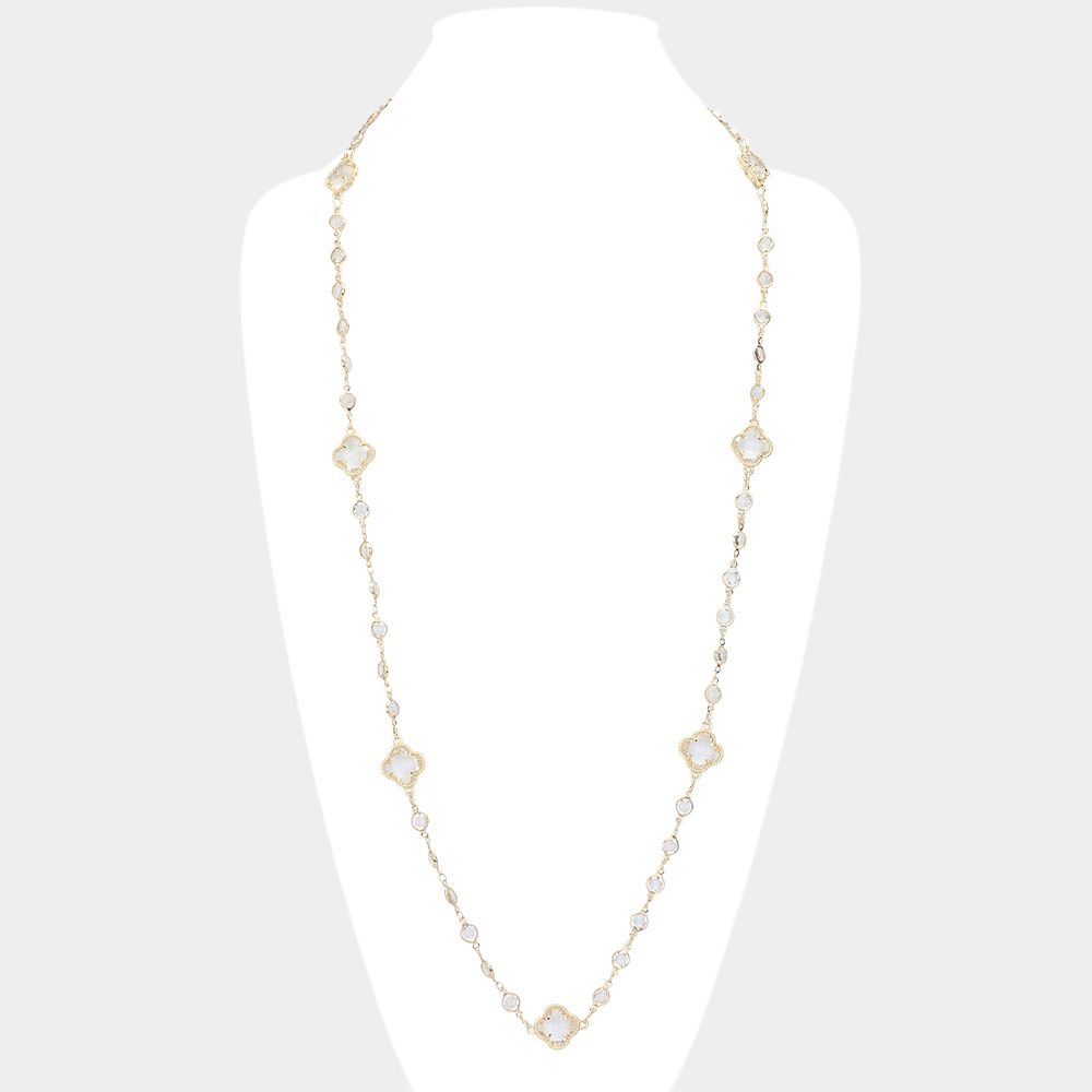 Starlit Quatrefoil Necklace