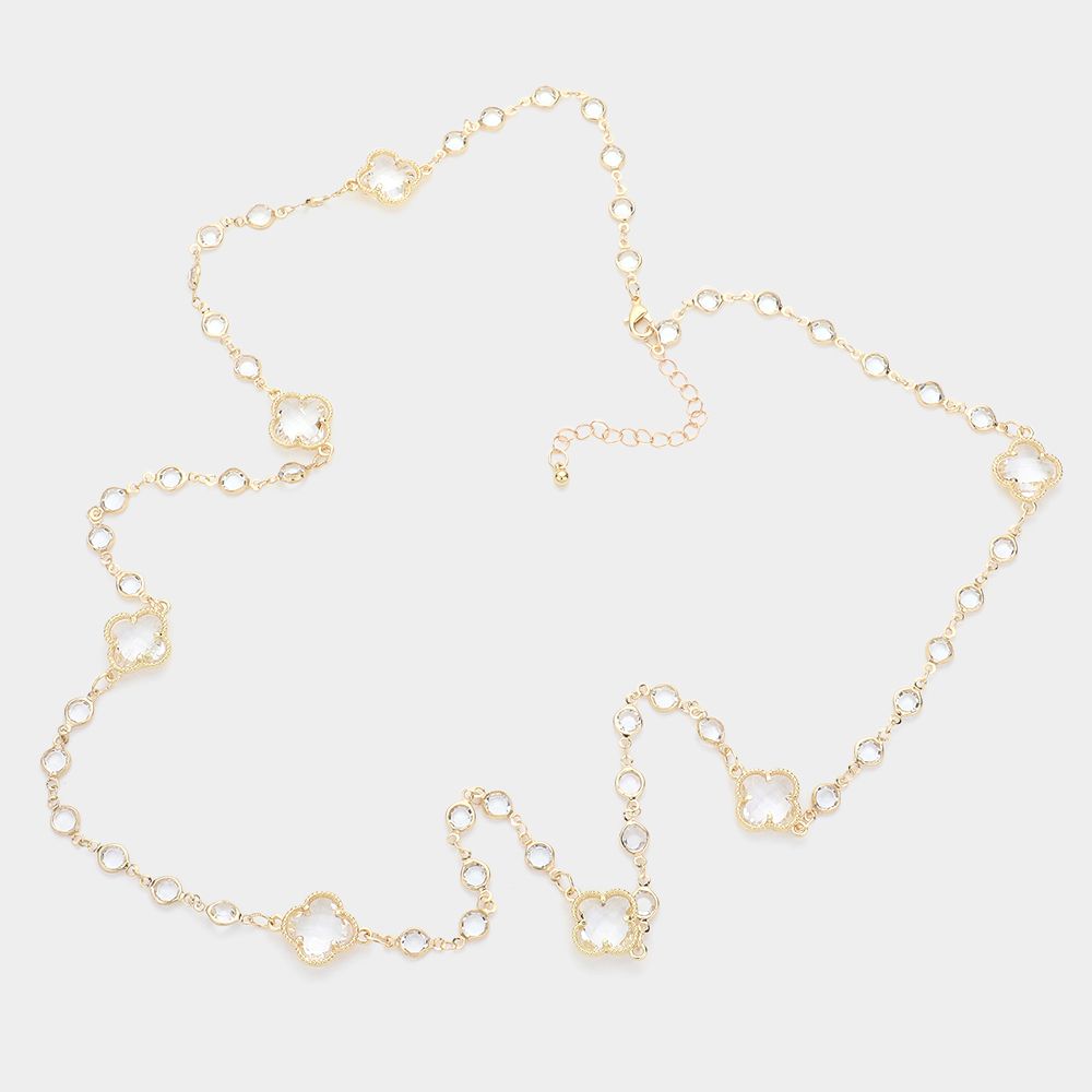Starlit Quatrefoil Necklace