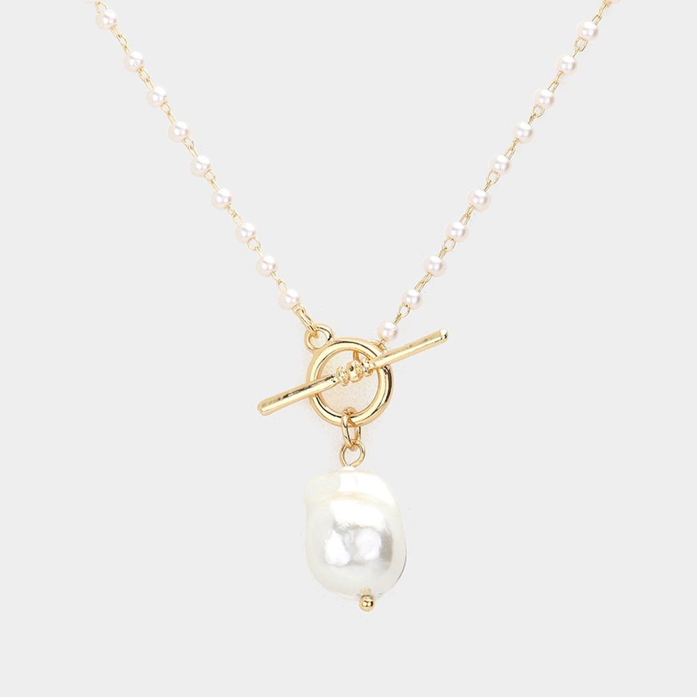 Halo Pearl Necklace