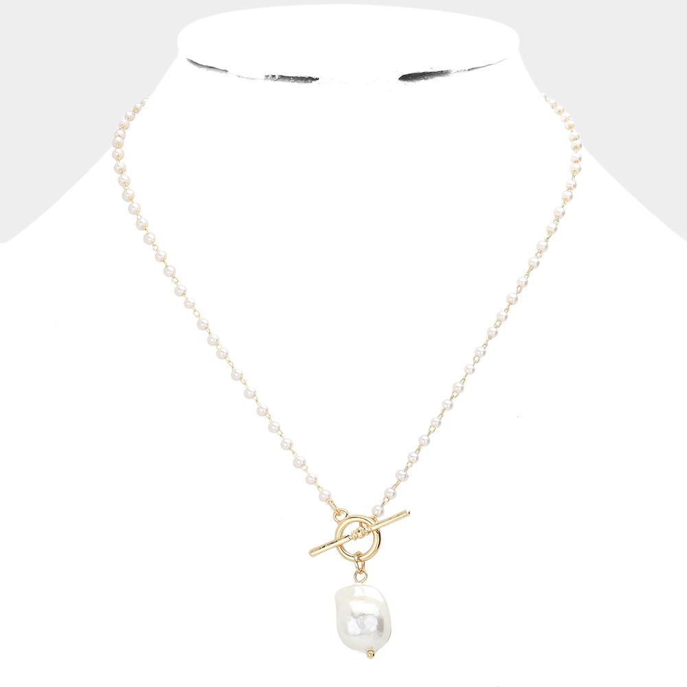 Halo Pearl Necklace