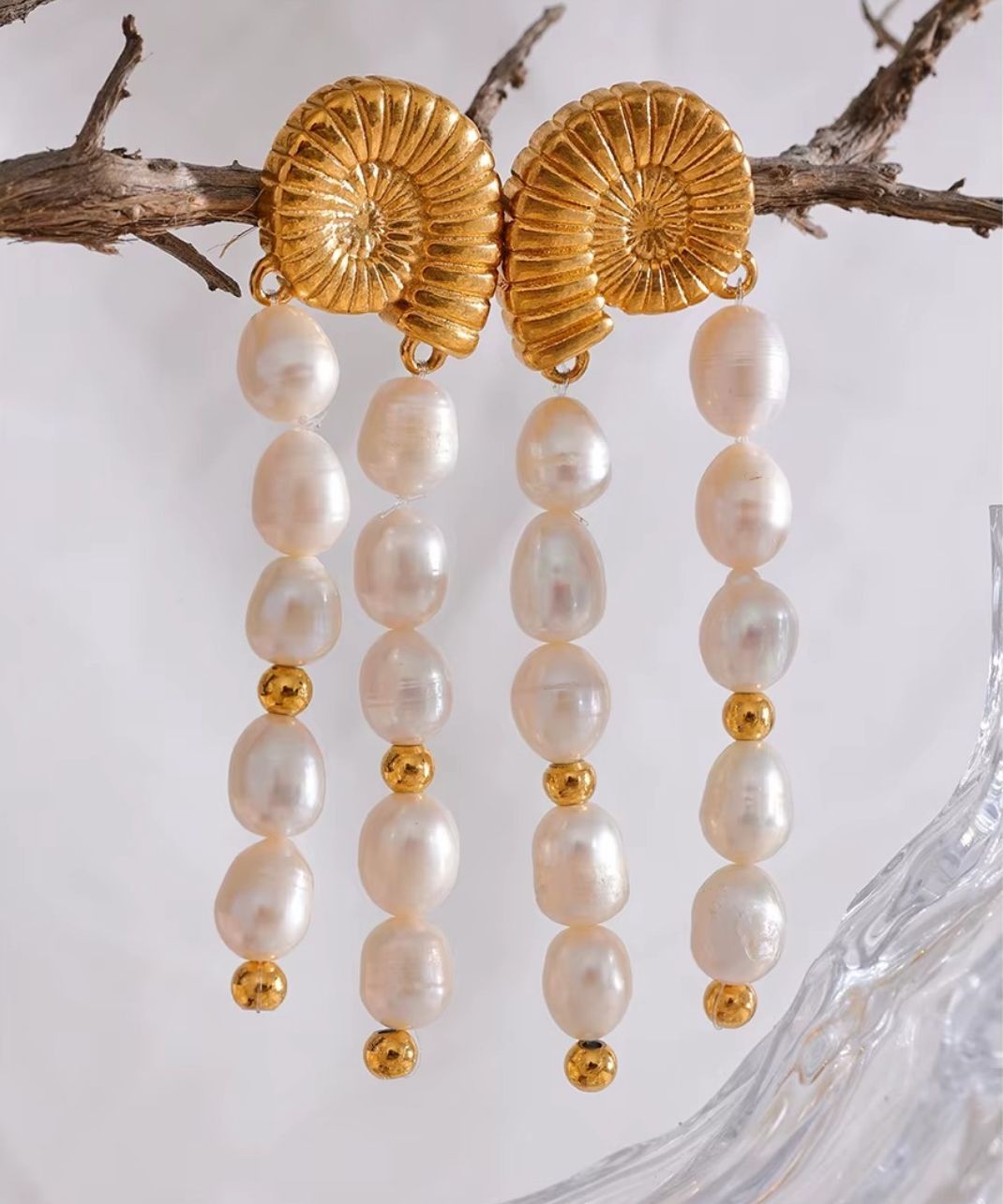 Tidepool Pearl Drop Earrings