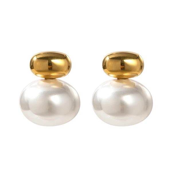Sol &amp; Luna Pearl Earrings